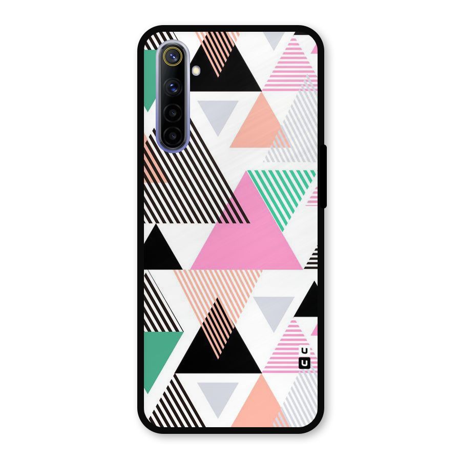 Stripes Abstract Colors Metal Back Case for Realme 6i
