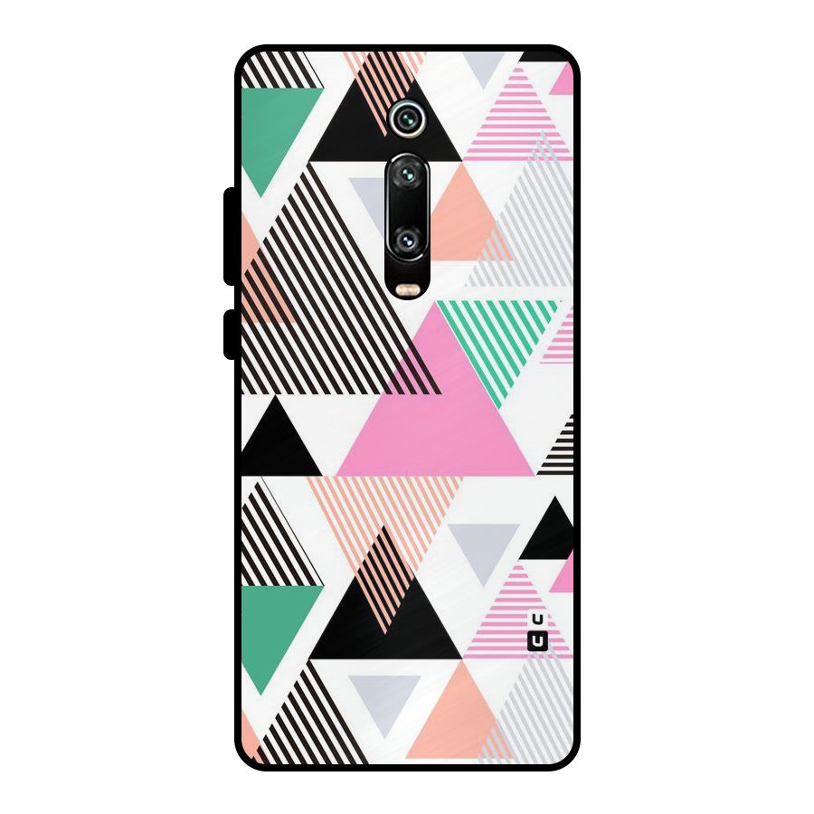 Stripes Abstract Colors Metal Back Case for Redmi K20 Pro