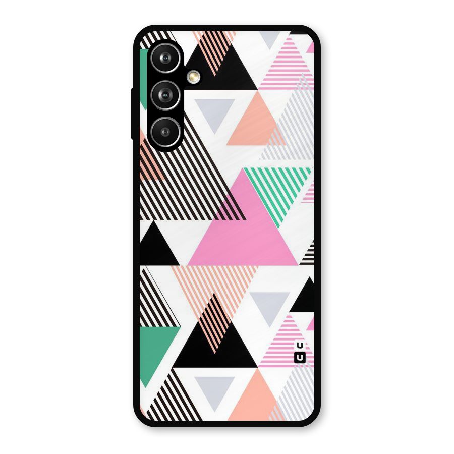 Stripes Abstract Colors Metal Back Case for Samsung Galaxy M54