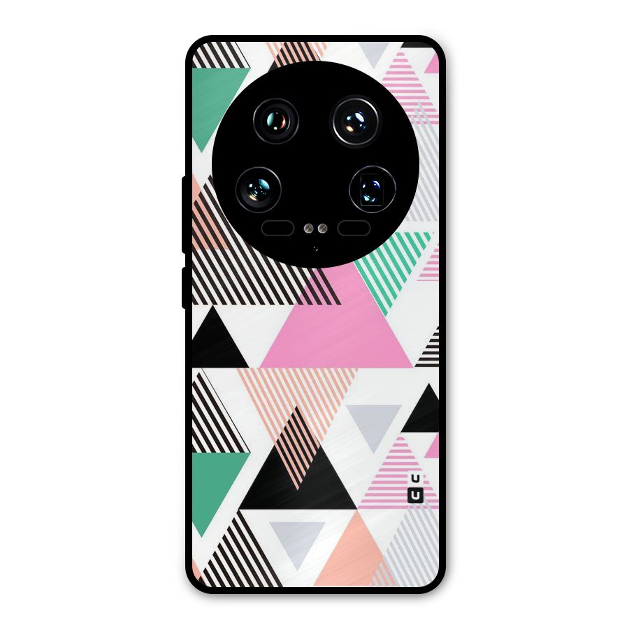 Stripes Abstract Colors Metal Back Case for Xiaomi 14 Ultra