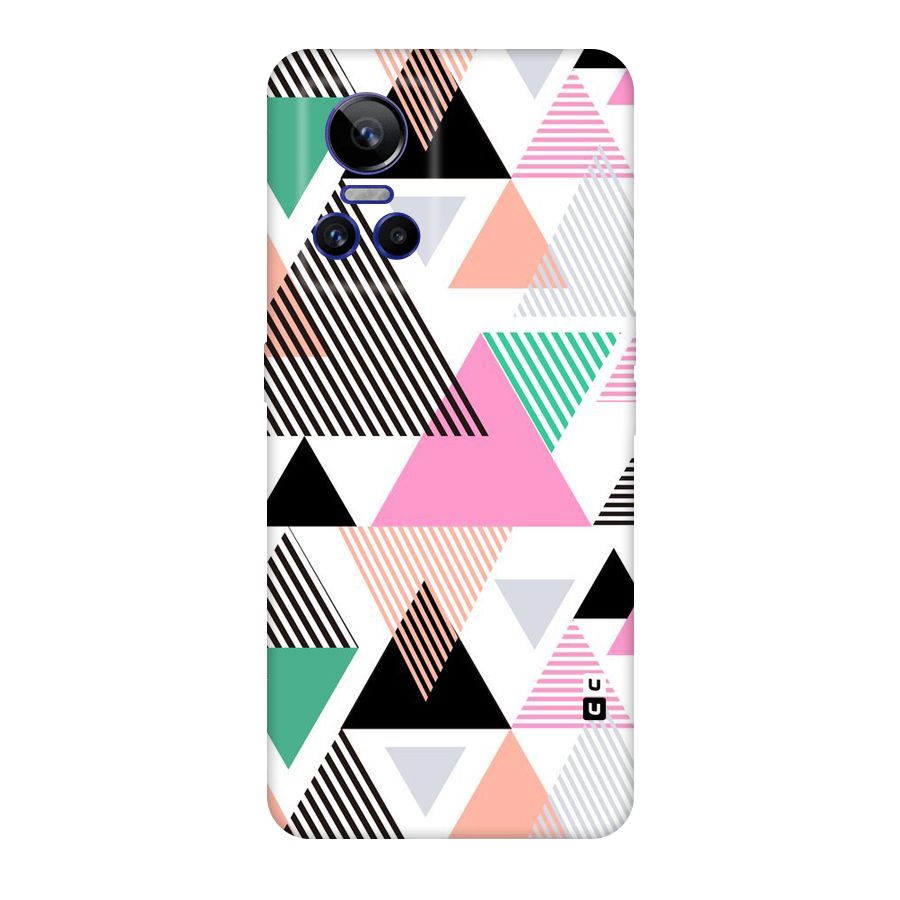 Stripes Abstract Colors Original Polycarbonate Back Case for Realme GT Neo 3