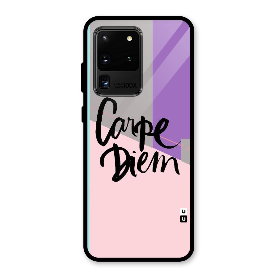 Stripes Black Diem Glass Back Case for Galaxy S20 Ultra