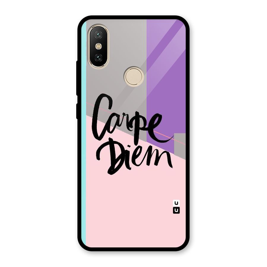 Stripes Black Diem Glass Back Case for Redmi A2
