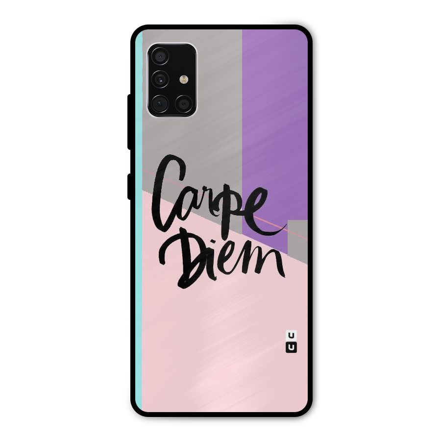 Stripes Black Diem Metal Back Case for Galaxy A51