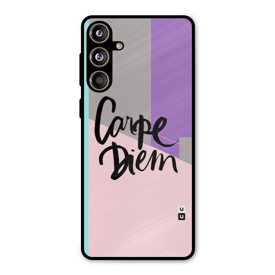 Stripes Black Diem Metal Back Case for Galaxy F55