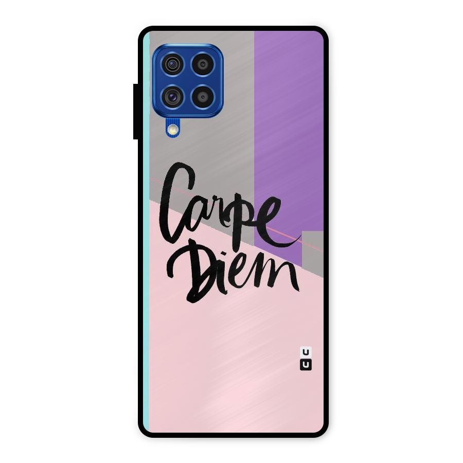 Stripes Black Diem Metal Back Case for Galaxy F62