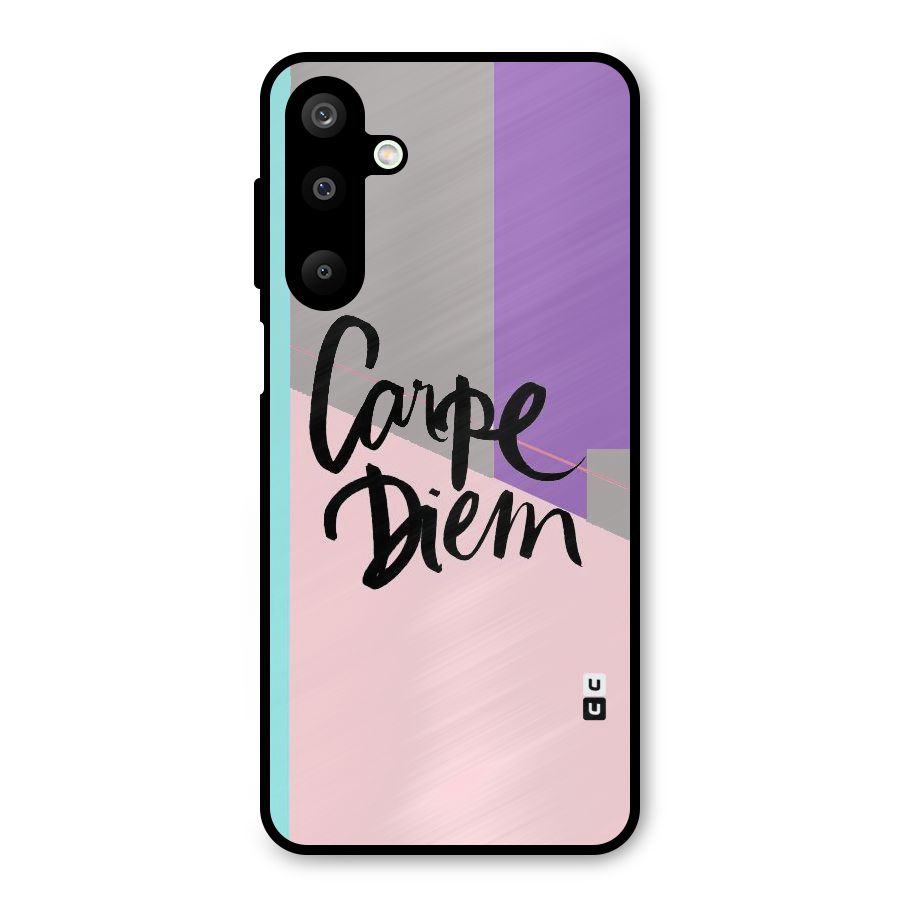 Stripes Black Diem Metal Back Case for Galaxy M16