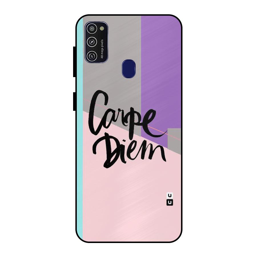 Stripes Black Diem Metal Back Case for Galaxy M30s