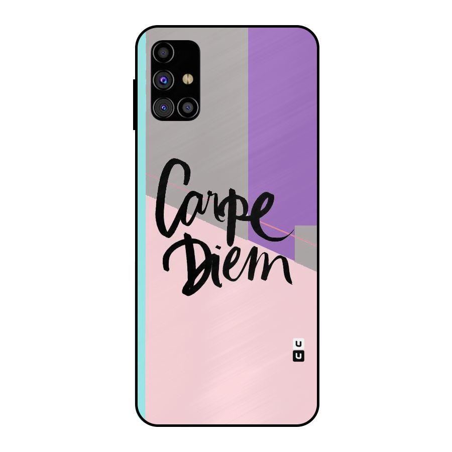 Stripes Black Diem Metal Back Case for Galaxy M31s