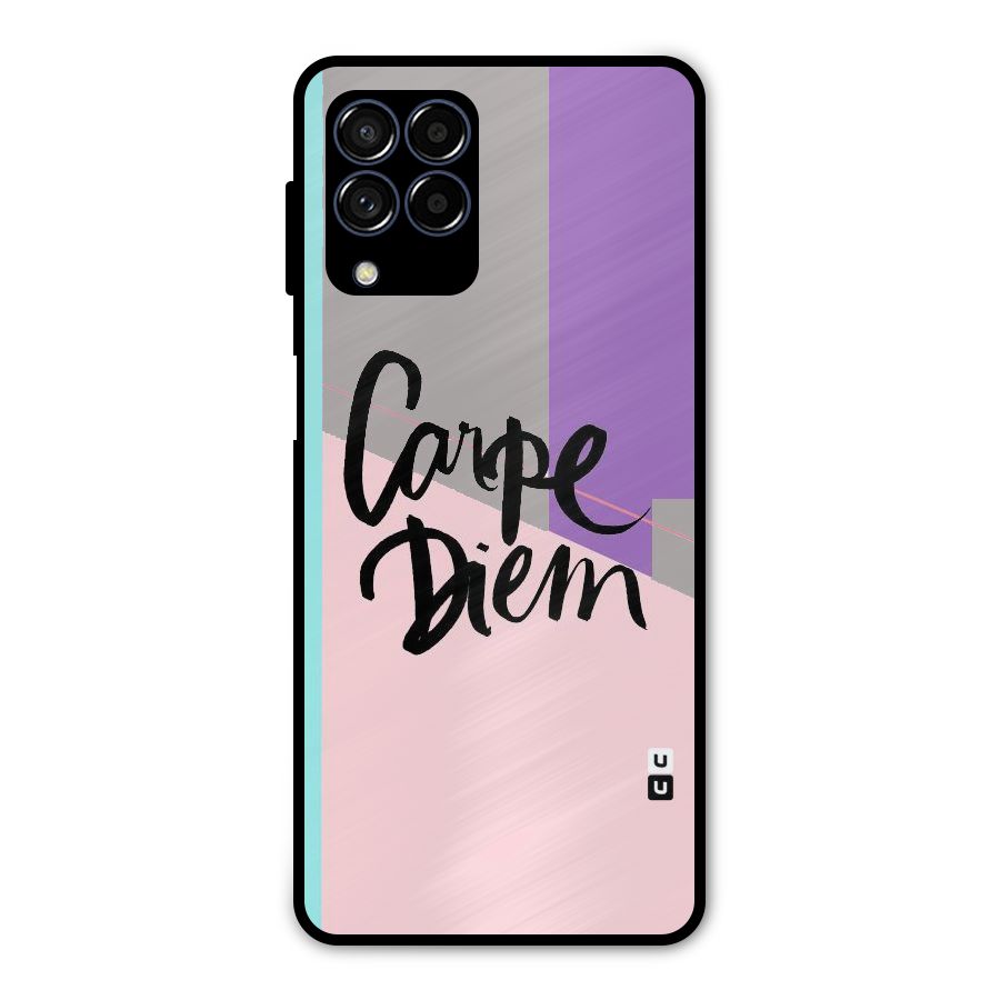 Stripes Black Diem Metal Back Case for Galaxy M53 5G