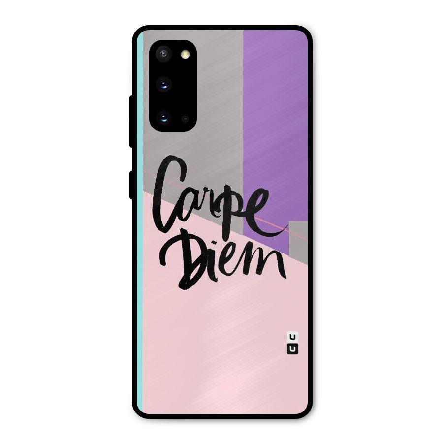 Stripes Black Diem Metal Back Case for Galaxy S20