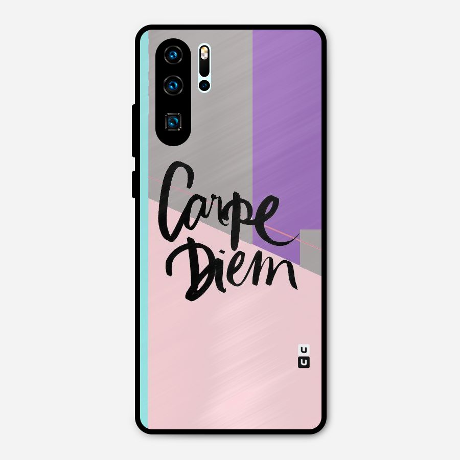 Stripes Black Diem Metal Back Case for Huawei P30 Pro