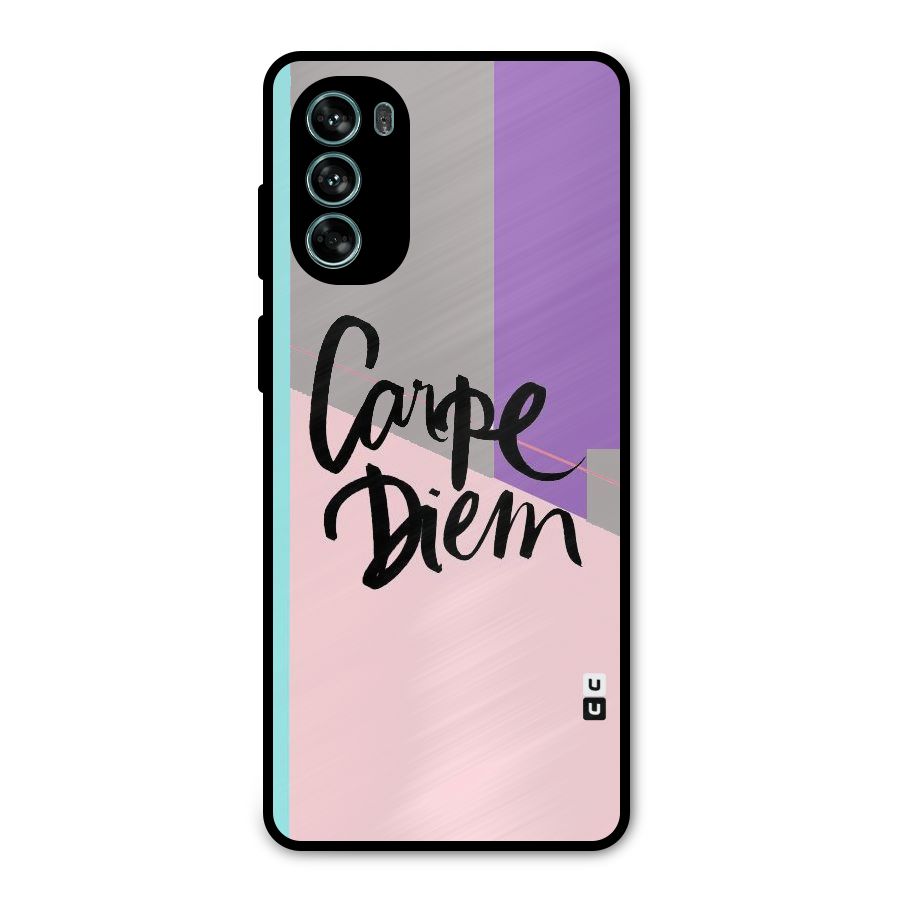 Stripes Black Diem Metal Back Case for Moto G62