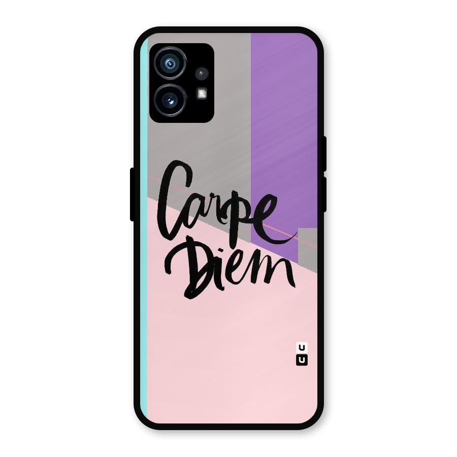 Stripes Black Diem Metal Back Case for Nothing Phone 1