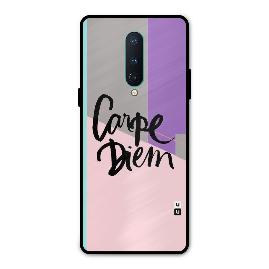 Stripes Black Diem Metal Back Case for OnePlus 8