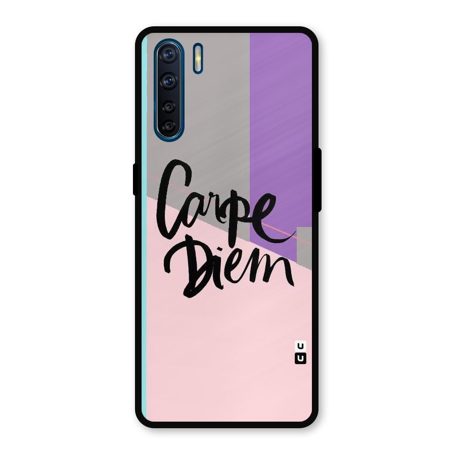 Stripes Black Diem Metal Back Case for Oppo F15
