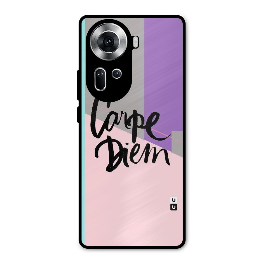 Stripes Black Diem Metal Back Case for Oppo Reno11 5G