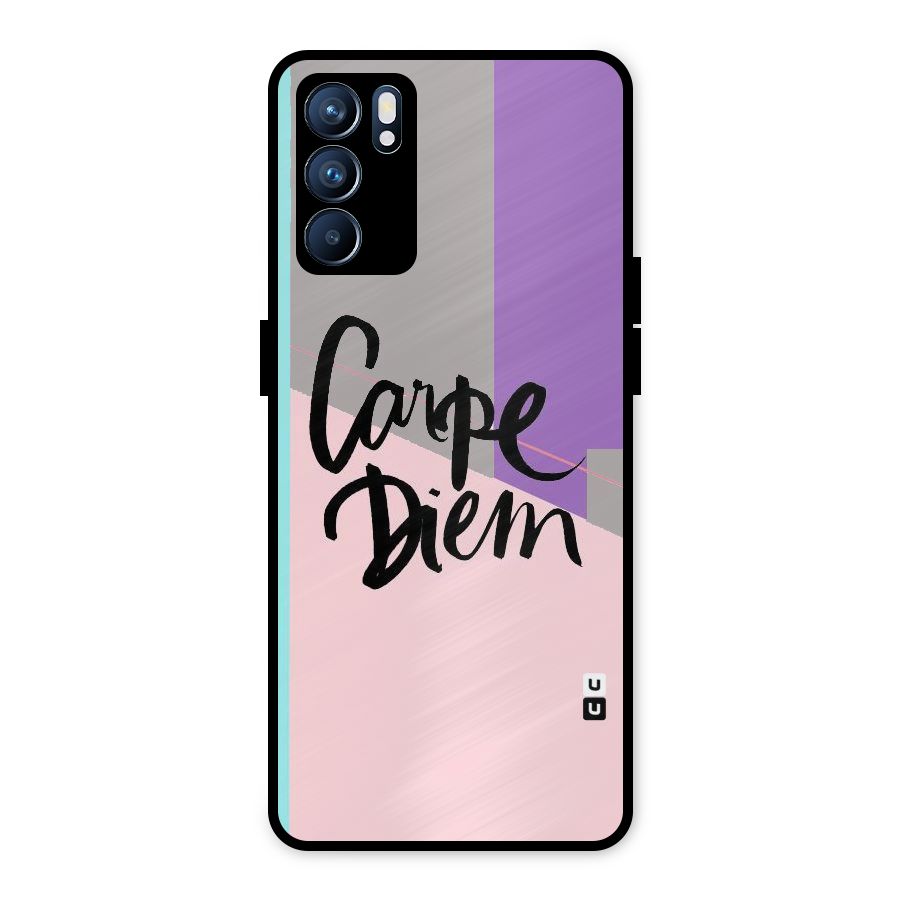 Stripes Black Diem Metal Back Case for Oppo Reno6 5G