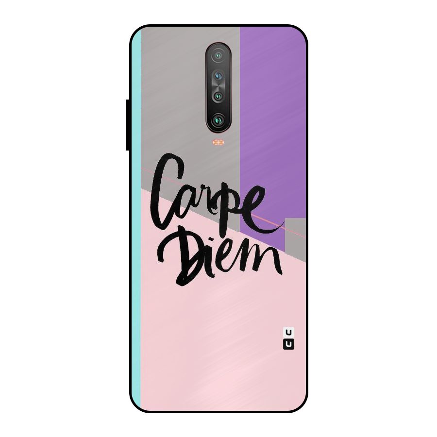 Stripes Black Diem Metal Back Case for Poco X2