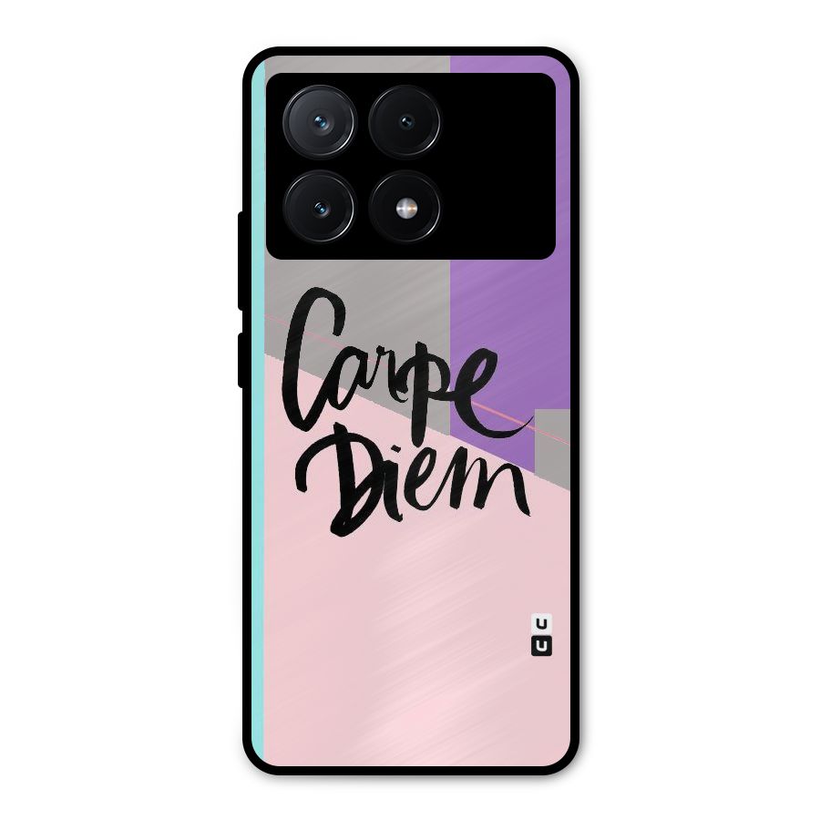 Stripes Black Diem Metal Back Case for Poco X6 Pro