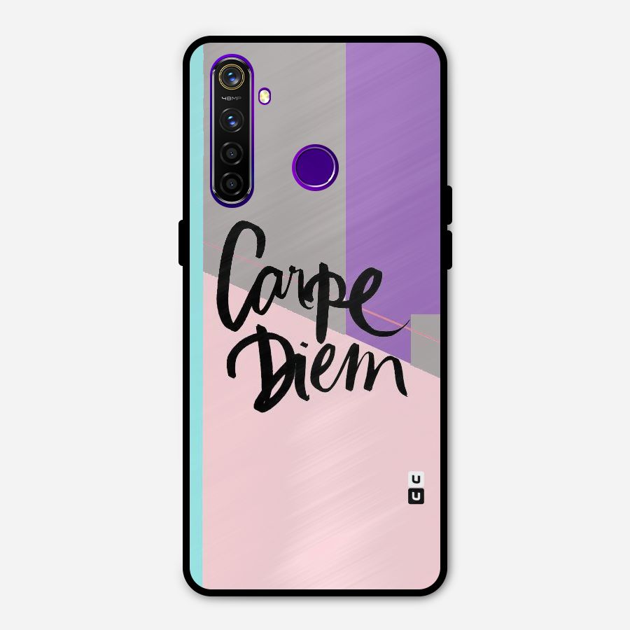 Stripes Black Diem Metal Back Case for Realme 5 Pro