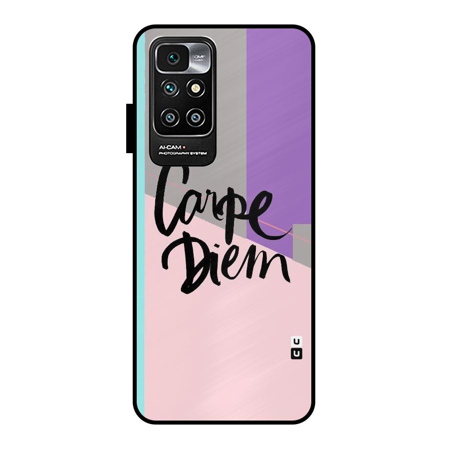 Stripes Black Diem Metal Back Case for Redmi 10 Prime