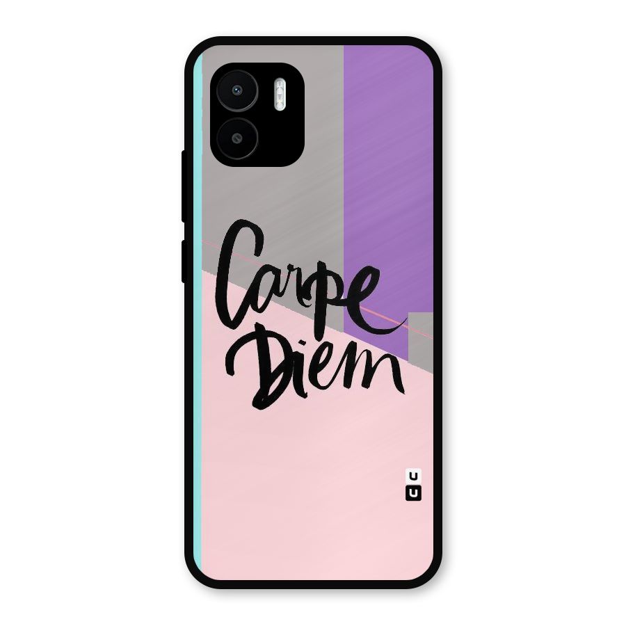 Stripes Black Diem Metal Back Case for Redmi A2