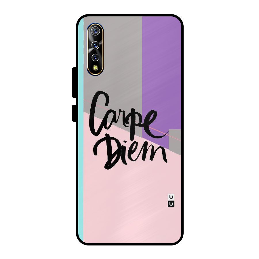 Stripes Black Diem Metal Back Case for Vivo S1