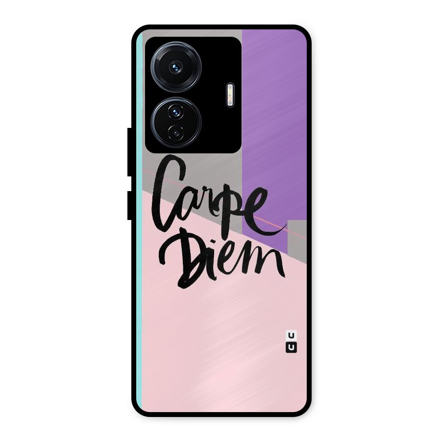 Stripes Black Diem Metal Back Case for Vivo T1 Pro