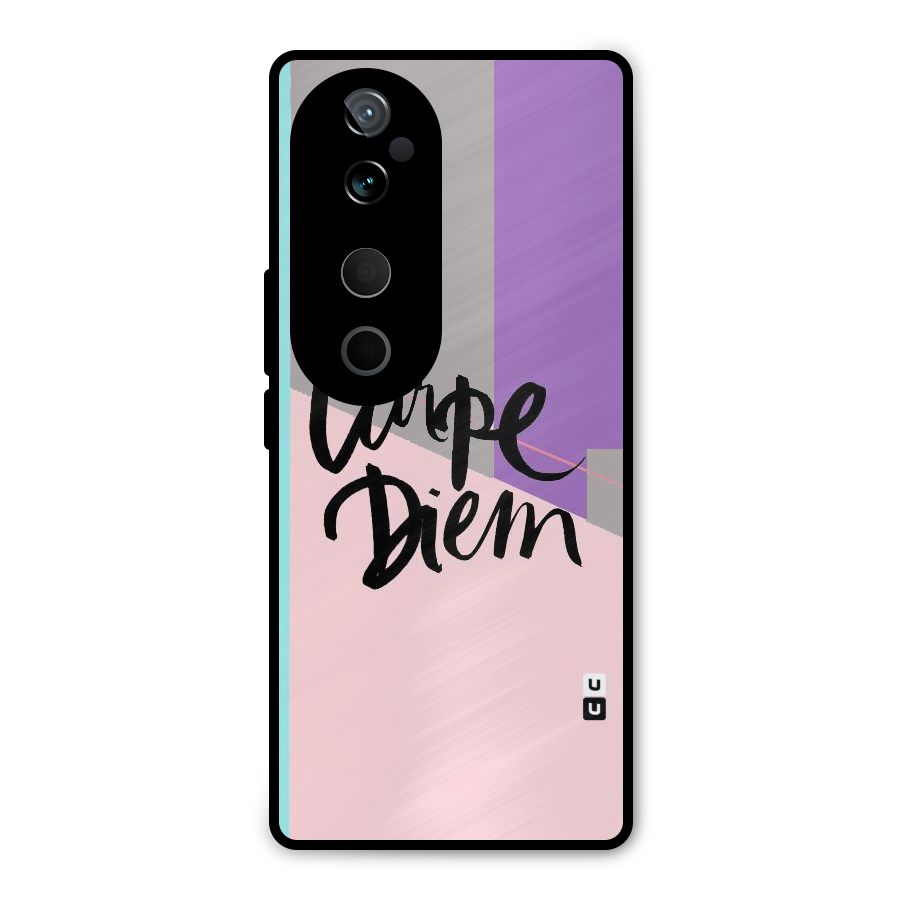 Stripes Black Diem Metal Back Case for Vivo T3 Ultra