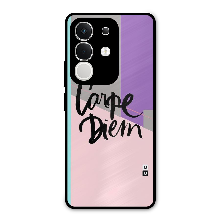 Stripes Black Diem Metal Back Case for Vivo T4x