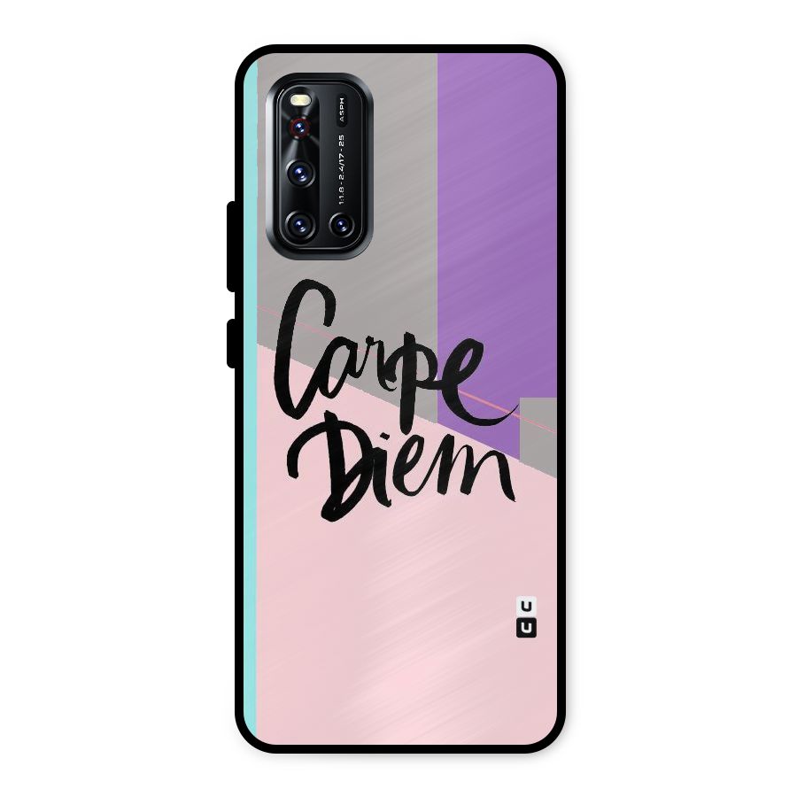 Stripes Black Diem Metal Back Case for Vivo V19