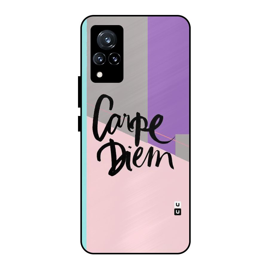 Stripes Black Diem Metal Back Case for Vivo V21 5G