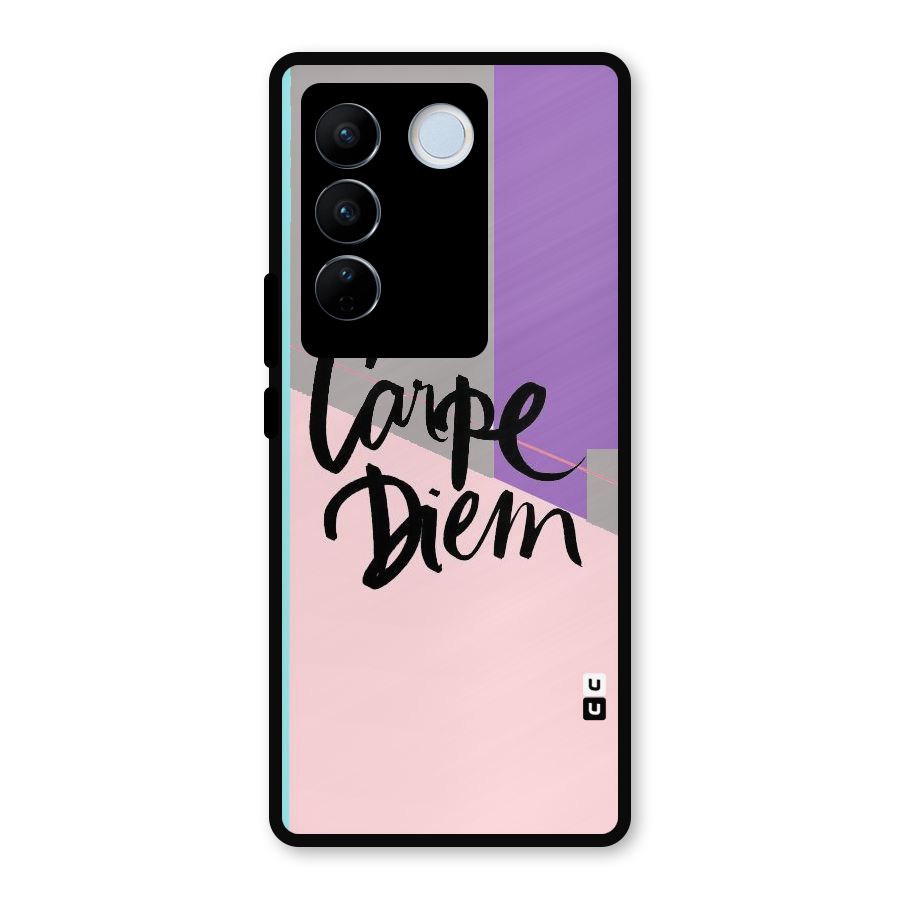 Stripes Black Diem Metal Back Case for Vivo V27