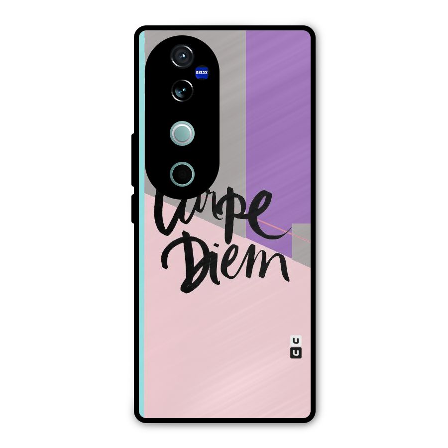 Stripes Black Diem Metal Back Case for Vivo V40