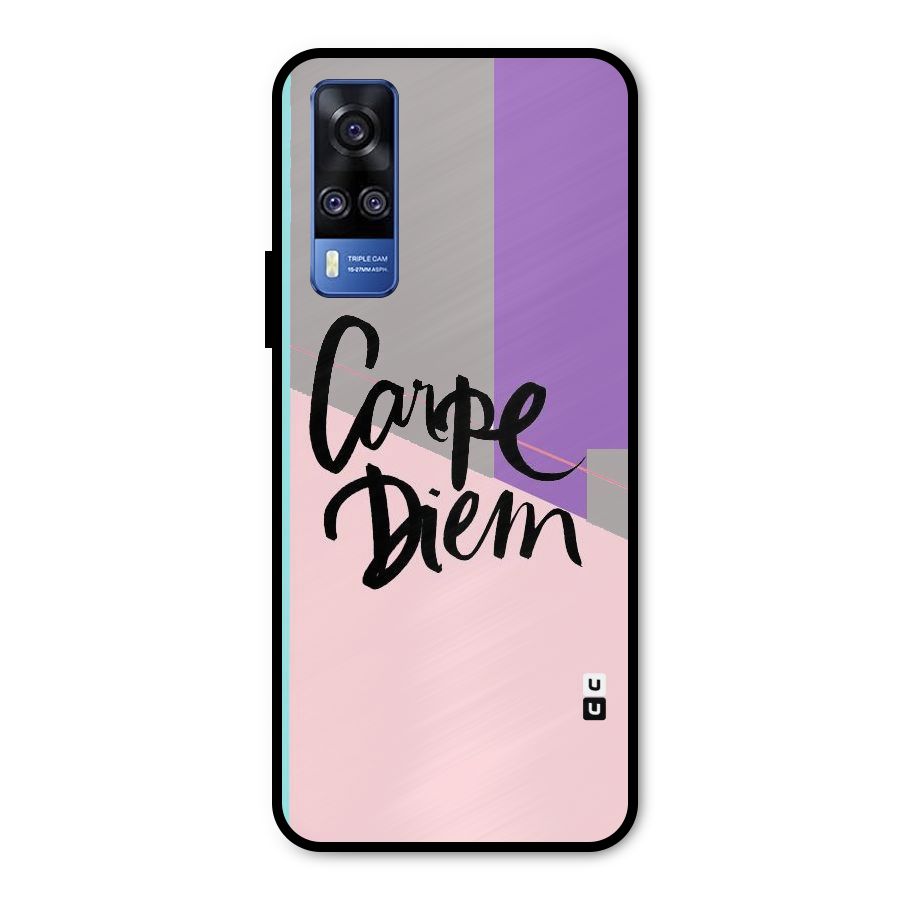 Stripes Black Diem Metal Back Case for Vivo Y31