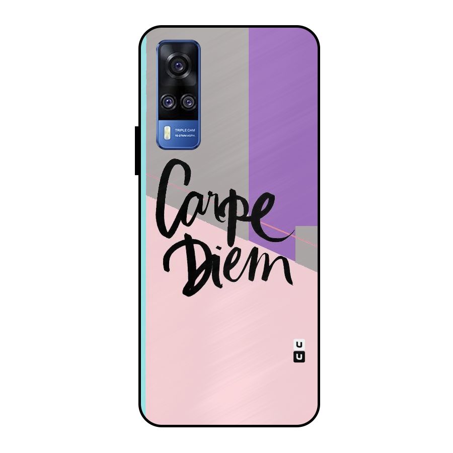 Stripes Black Diem Metal Back Case for Vivo Y51