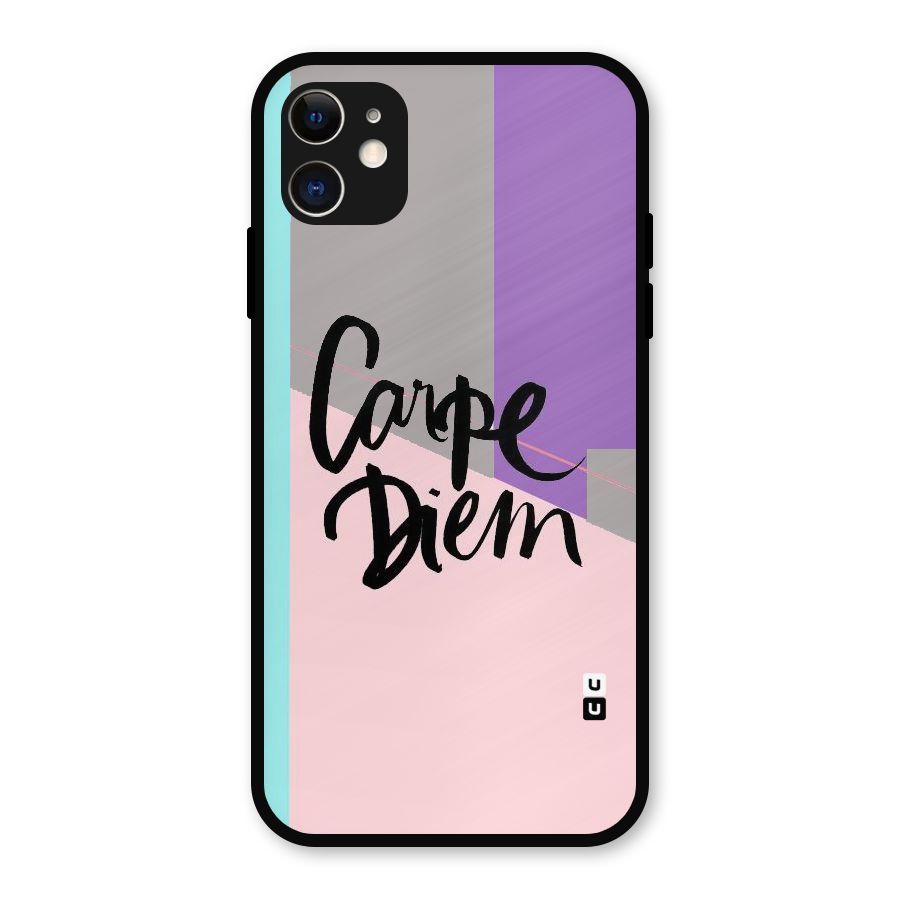Stripes Black Diem Metal Back Case for iPhone 11