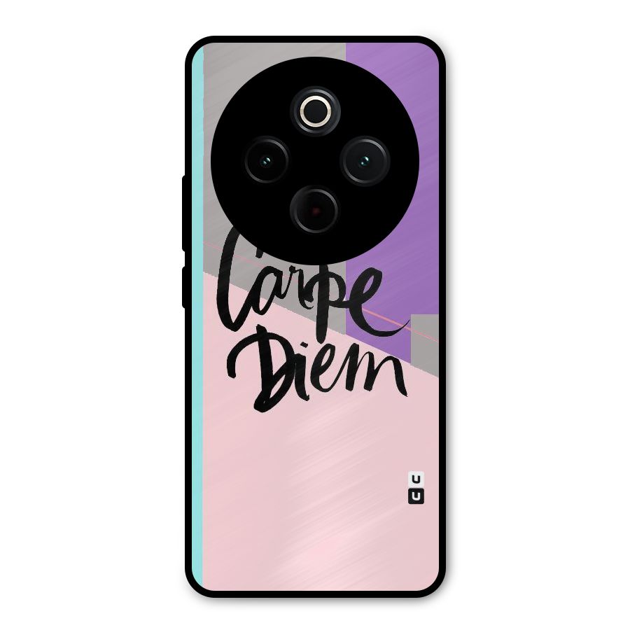Stripes Black Diem Metal Back Case for iQOO Z10