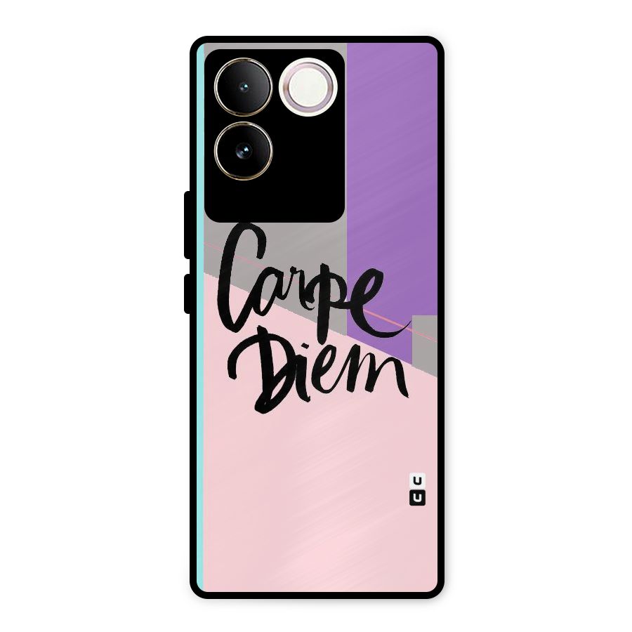 Stripes Black Diem Metal Back Case for iQOO Z7 Pro