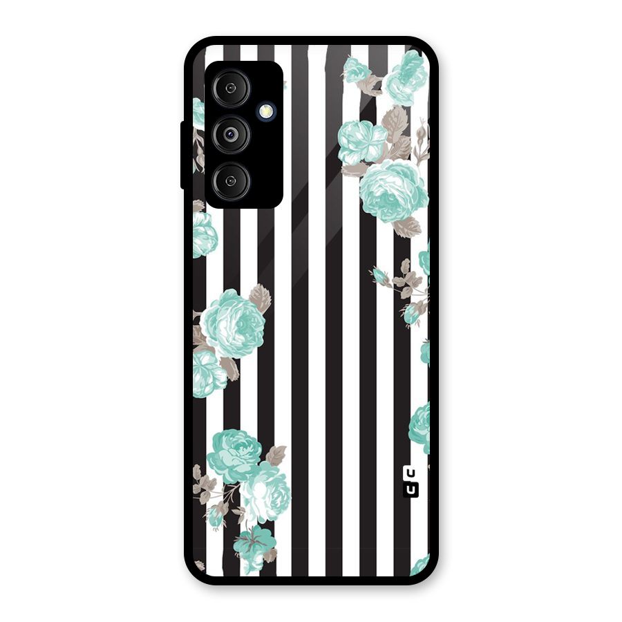 Stripes Bloom Glass Back Case for Galaxy M14 5G