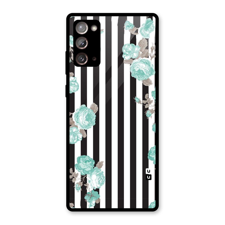 Stripes Bloom Glass Back Case for Galaxy Note 20