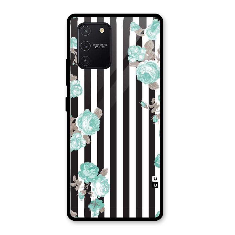 Stripes Bloom Glass Back Case for Galaxy S10 Lite