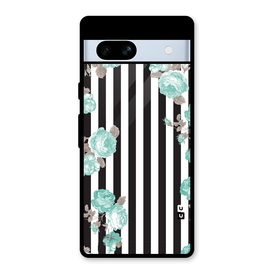 Stripes Bloom Glass Back Case for Google Pixel 7a