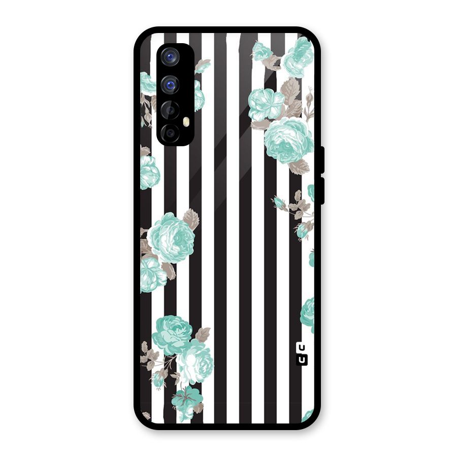 Stripes Bloom Glass Back Case for Realme 7