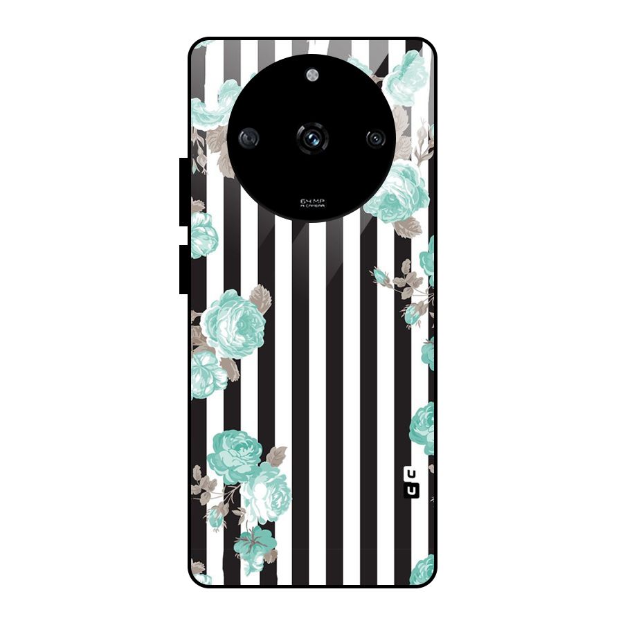 Stripes Bloom Glass Back Case for Realme Narzo 60 5G
