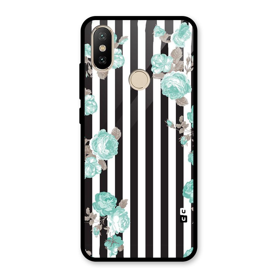 Stripes Bloom Glass Back Case for Redmi A2
