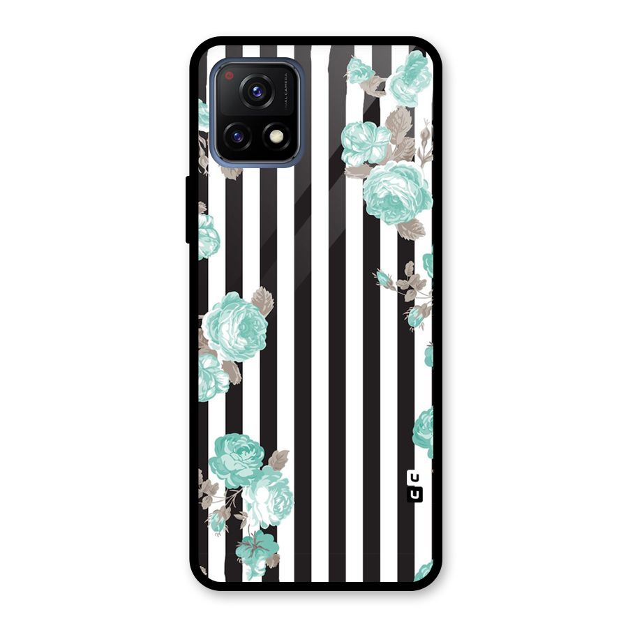 Stripes Bloom Glass Back Case for Vivo Y72 5G