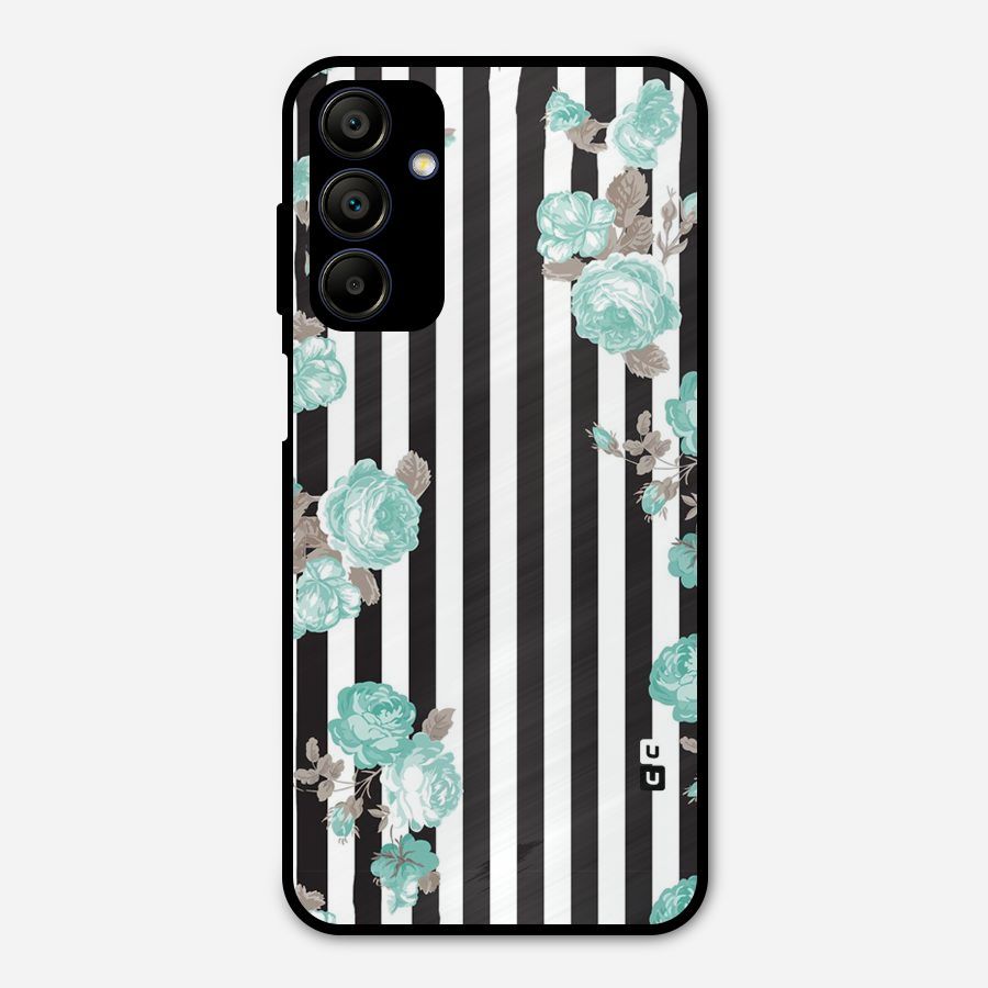 Stripes Bloom Metal Back Case for Galaxy A15 5G