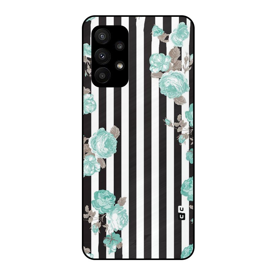 Stripes Bloom Metal Back Case for Galaxy A23